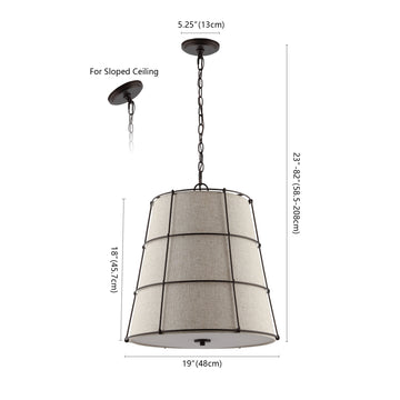 Silas Rustic Farmhouse LED Flush Mount - JONATHAN Y